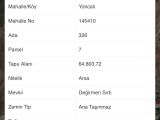 DEĞEREİNİN YARISI TURİZİM TİCARİ ARSA 6297.12M2 